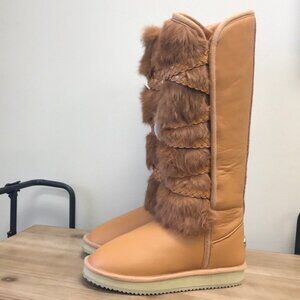 MOOV Boot Knee High Leather/Sheepskin Winter Boots